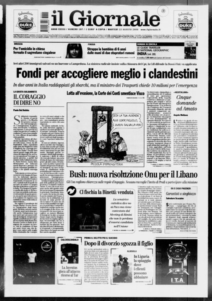 Il giornale : quotidiano del mattino